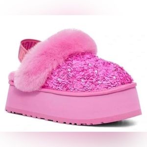 UGG Funkette Chunky Pink Sequin Slippers